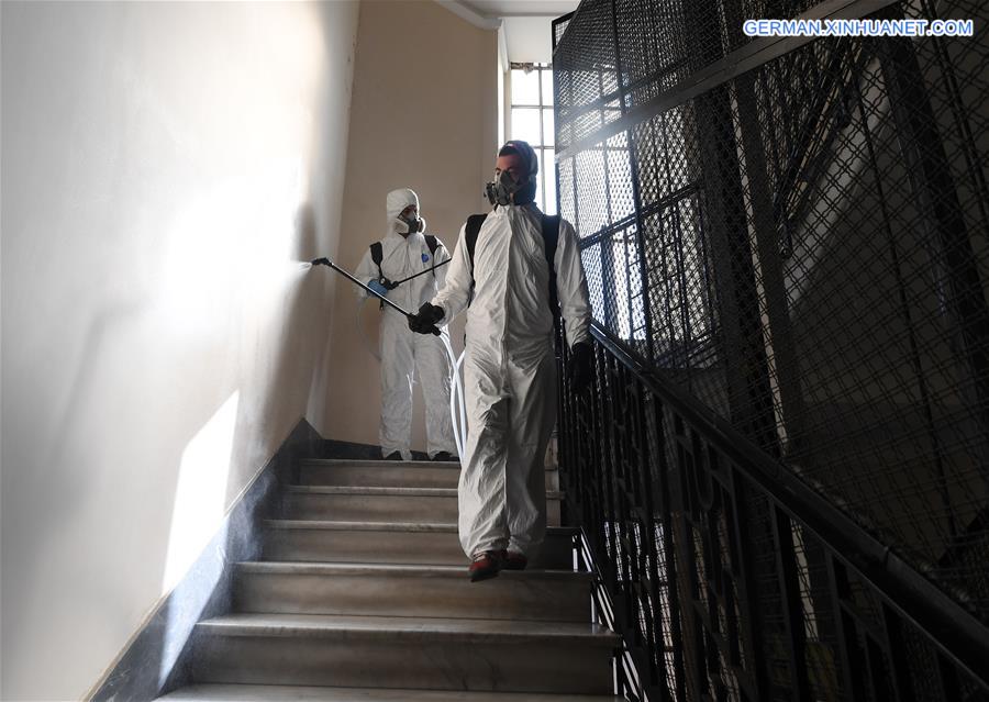 ITALY-ROME-COVID-19-DISINFECTION