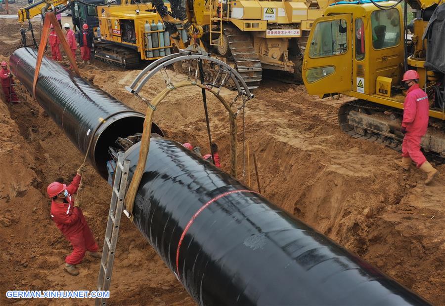 CHINA-HEBEI-RUSSIA-EAST-ROUTE-NATURAL GAS PIPELINE-CONSTRUCTION (CN)