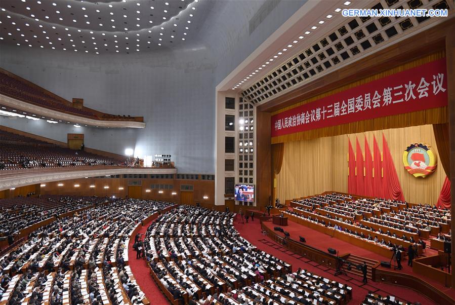 (TWO SESSIONS)CHINA-BEIJING-CPPCC-ANNUAL SESSION-SECOND PLENARY MEETING (CN)