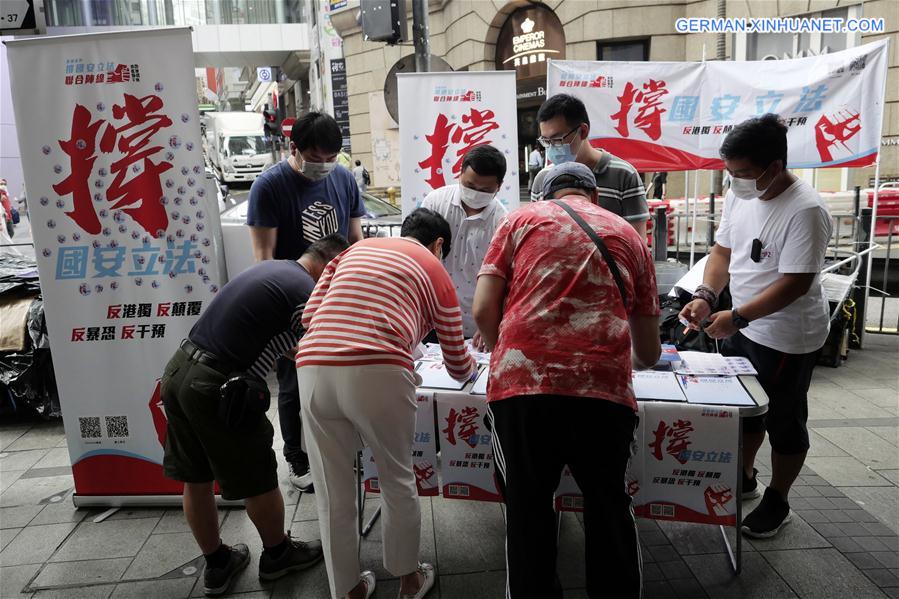 CHINA-HONG KONG-PETITION IN SUPPORT OF THE NATIONAL SECURITY LEGISLATION-SIGNING (CN)