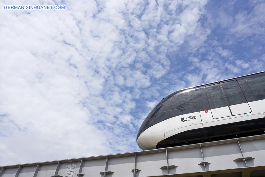 CHINA-CHONGQING-RAIL TRANSIT-SKYSHUTTLE-TRIAL OPERATION (CN)