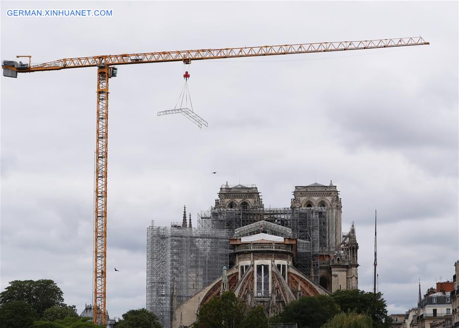 FRANCE-PARIS-NOTRE DAME-SCAFFOLDING-DISMANTLING