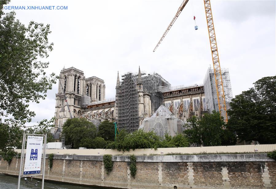 FRANCE-PARIS-NOTRE DAME-SCAFFOLDING-DISMANTLING