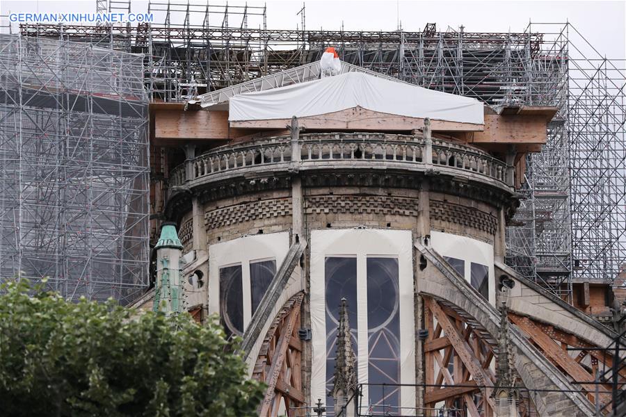 FRANCE-PARIS-NOTRE DAME-SCAFFOLDING-DISMANTLING
