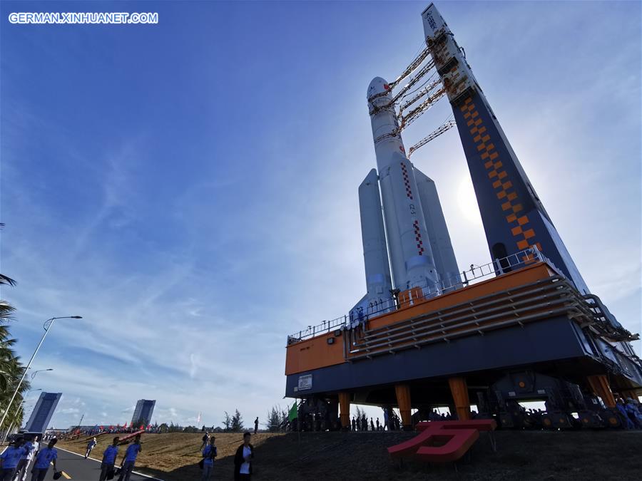 (EyesonSci)CHINA-HAINAN-LONG MARCH-5 ROCKET-LAUNCH-PREPARATION (CN)