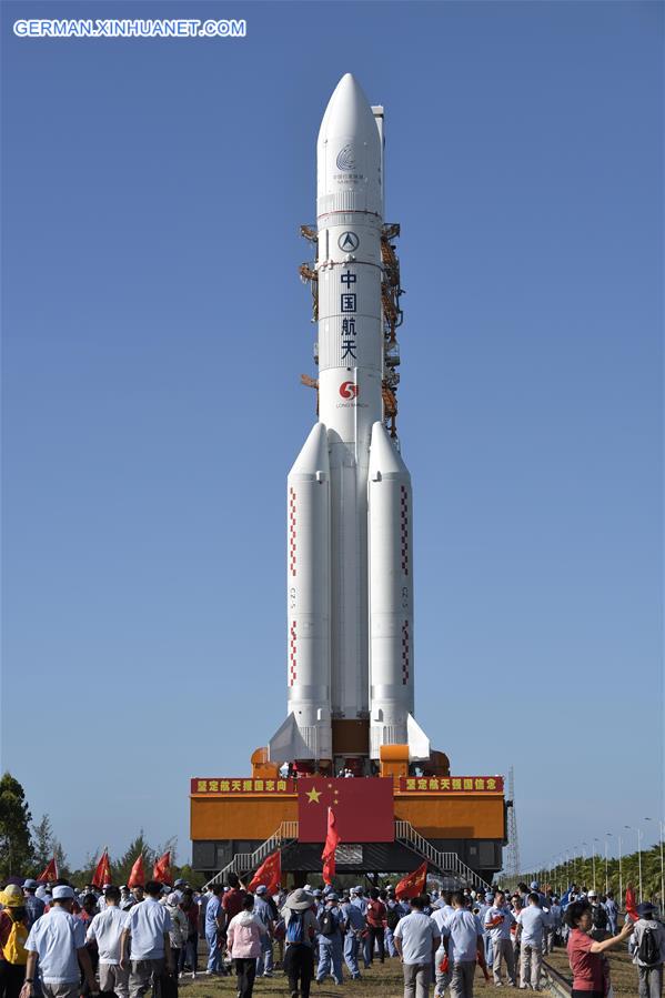 (EyesonSci)CHINA-HAINAN-LONG MARCH-5 ROCKET-LAUNCH-PREPARATION (CN)