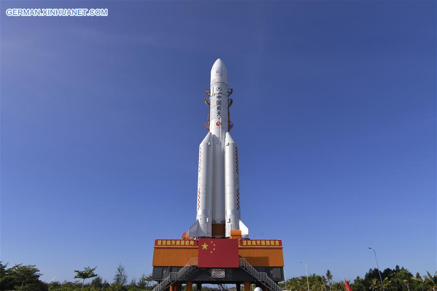 (EyesonSci)CHINA-HAINAN-LONG MARCH-5 ROCKET-LAUNCH-PREPARATION (CN)