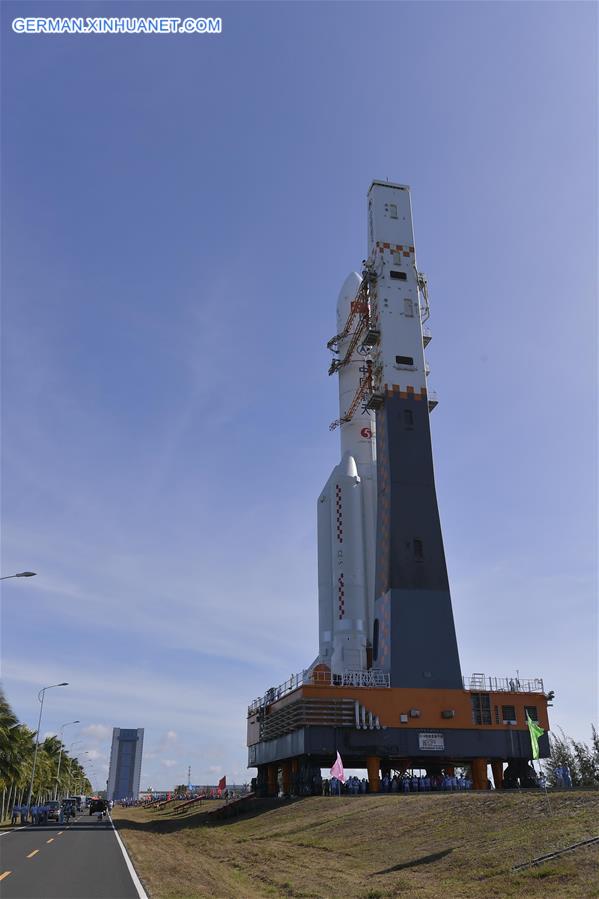 (EyesonSci)CHINA-HAINAN-LONG MARCH-5 ROCKET-LAUNCH-PREPARATION (CN)