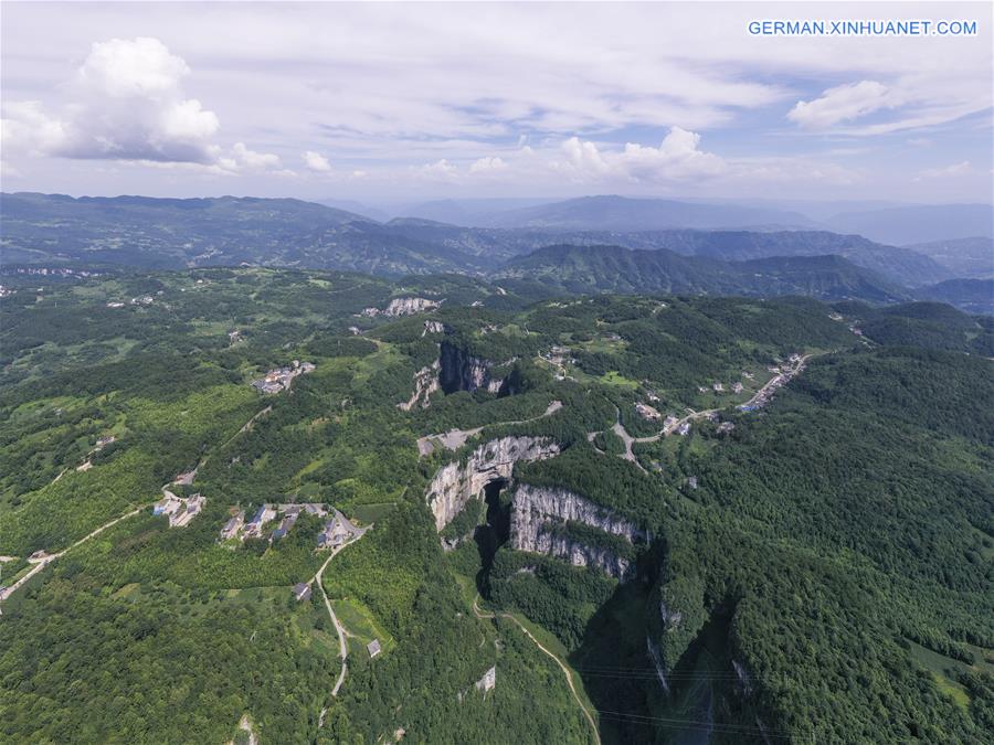 CHINA-CHONGQING-WULONG-TIANSHENG SANQIAO SCENIC AREA-LANDSCAPE (CN)