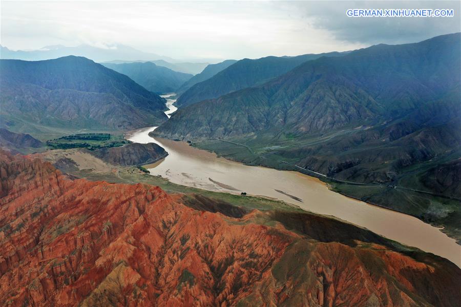 CHINA-QINGHAI-YELLOW RIVER-SCENERY (CN)