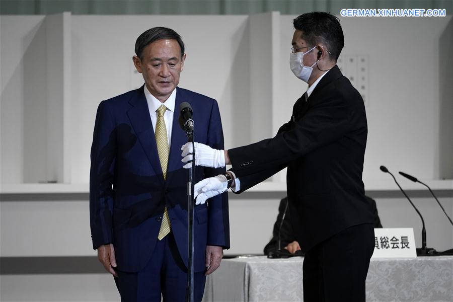 JAPAN-TOKYO-YOSHIHIDE SUGA-LDP-LEADERSHIP-ELECTION