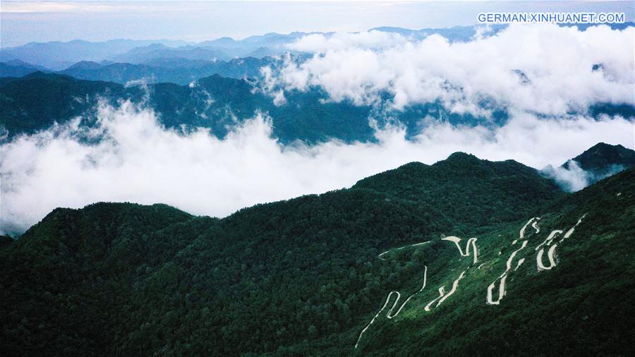 CHINA-SHAANXI-HANZHONG-ZIBAI MOUNTAIN-SCENERY (CN)