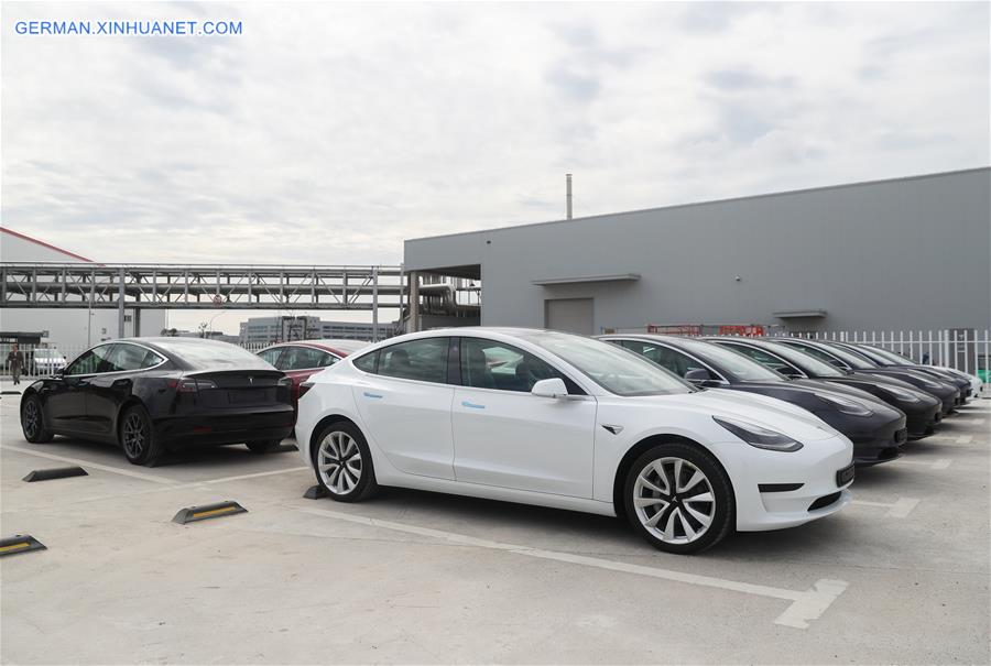 CHINA-SHANGHAI-TESLA-MADE-IN-CHINA MODEL 3-EXPORT-EUROPE (CN)