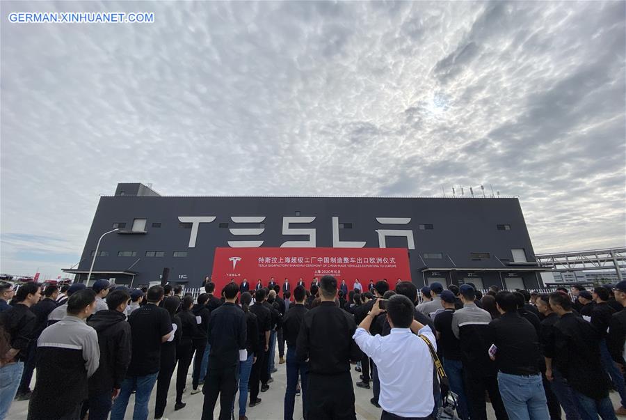 CHINA-SHANGHAI-TESLA-MADE-IN-CHINA MODEL 3-EXPORT-EUROPE (CN)