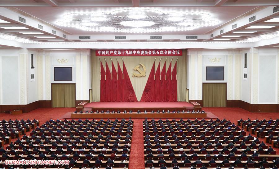 CHINA-BEIJING-19TH CPC CENTRAL COMMITTEE-5TH PLENARY SESSION (CN)