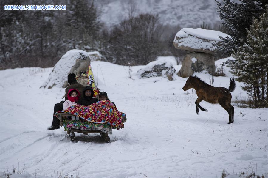 CHINA-HEILONGJIANG-MOHE-BEGINNING OF WINTER (CN)