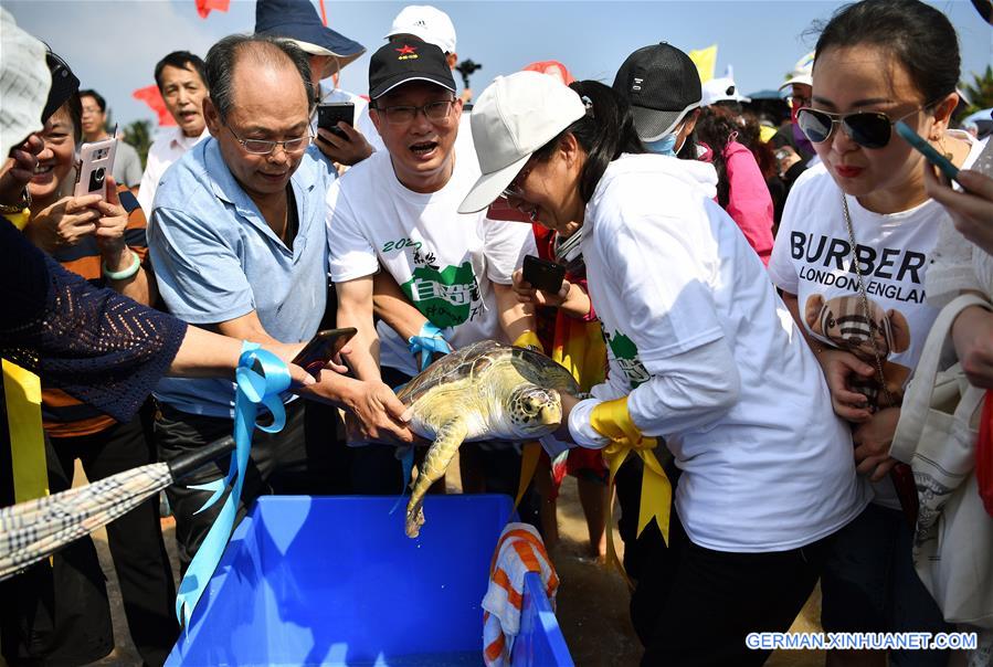 CHINA-HAINAN-SEA TURTLE-RELEASE (CN)