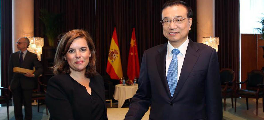 Li Keqiang trifft die spanische stellvertretende Ministerpräsidentin