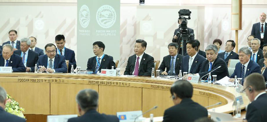 Xi Jinping nimmt am 15. Gipfeltreffen der SOZ teil