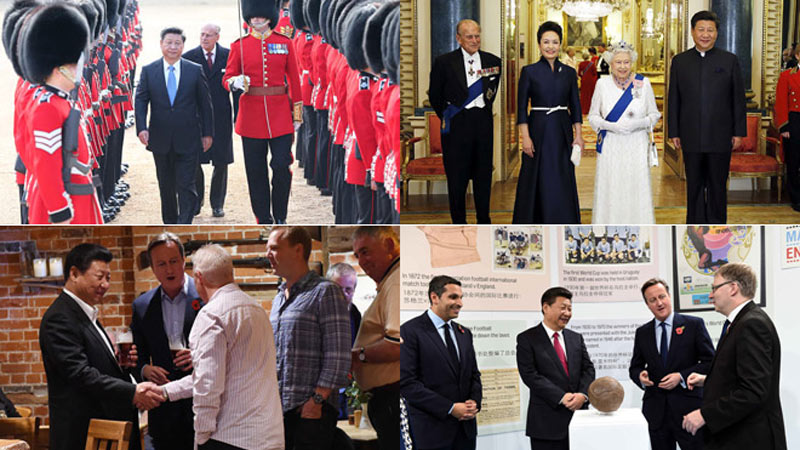 Highlights während Xis Besuchs in Großbritannien