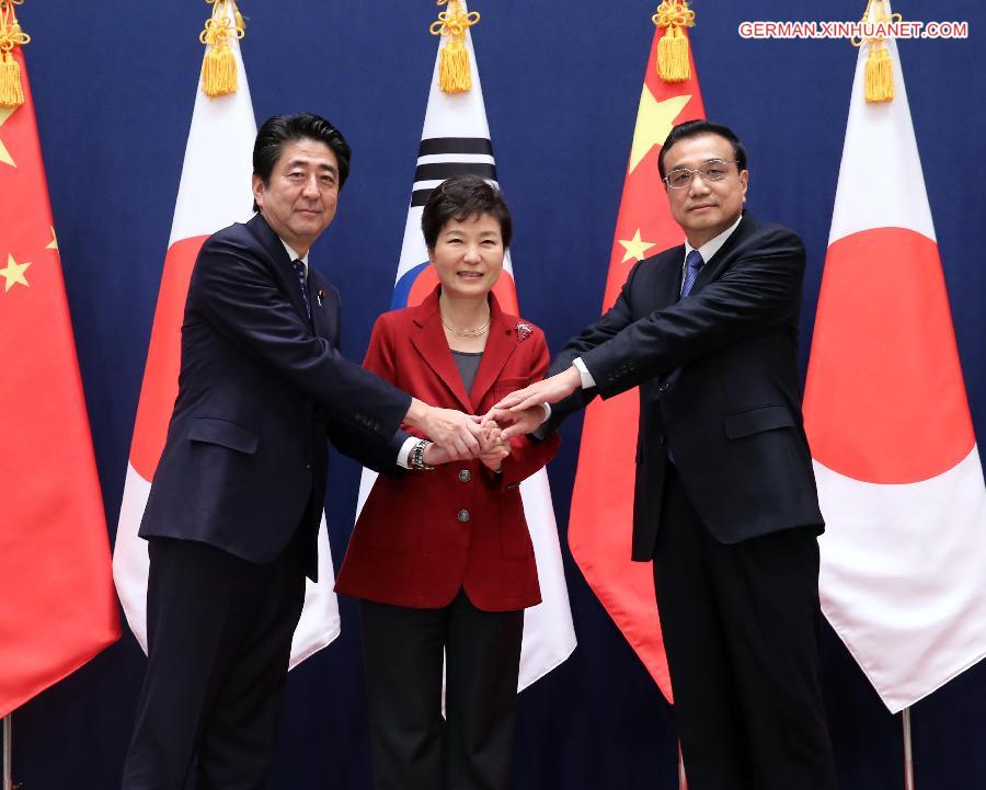 6. Gipfeltreffen China-Japan-Südkorea in Seoul abgehalten