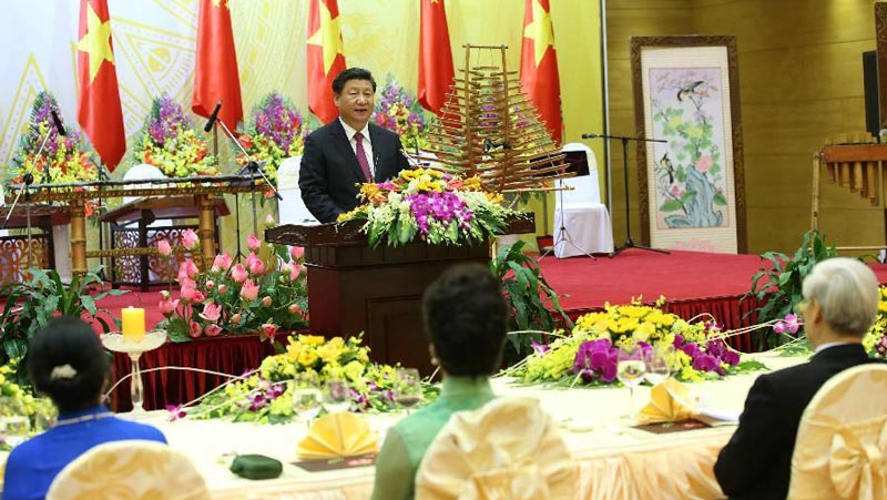 Xi Jinping erscheint bei Begrüßungsbankett in Hanoi