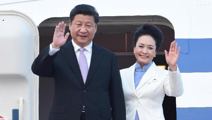 Xi Jinping trifft in Singapur ein