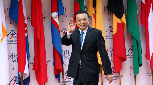 Li Keqiang nimmt am ASEM-Gipfel in Ulan Bator teil
