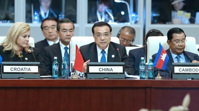 Li Keqiang nimmt am ASEM-Gipfel in Ulan-Bator teil
