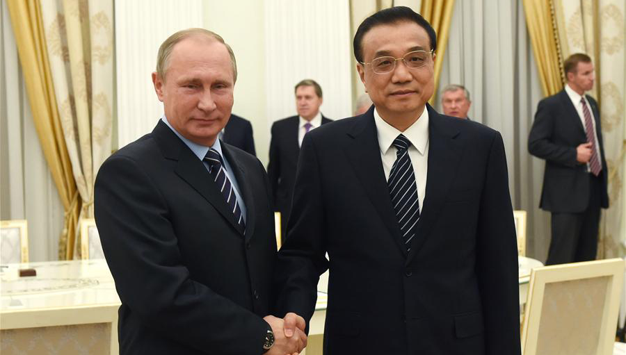 Li Keqiang trifft russischen Präsidenten Wladimir Putin in Moskau