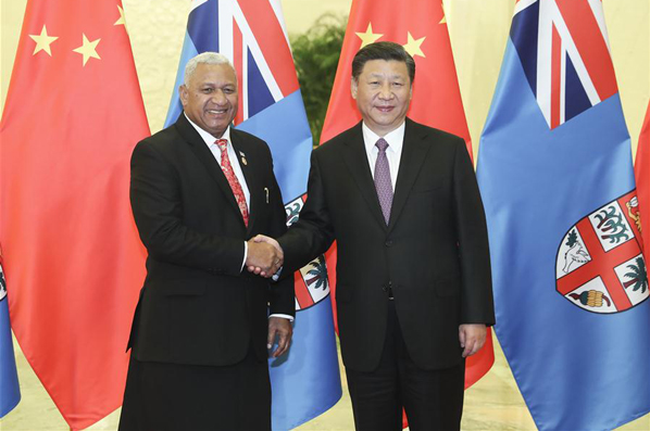 Xi Jinping trifft fidschianischen Premierminister in Beijing