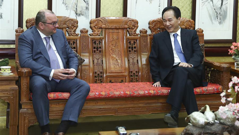 Cai Mingzhao trifft Generaldirektor der russischen Nachrichtenagentur Tass in Beijing