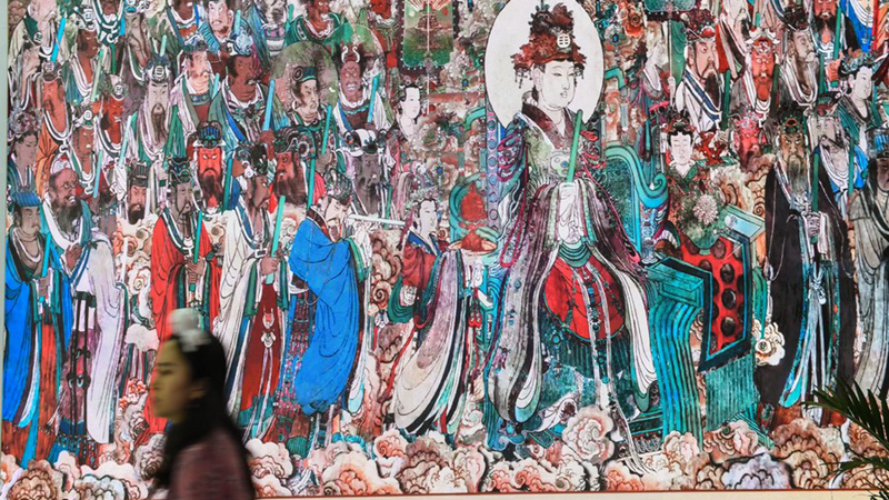 Chinas größter taoistischer Tempel beginnt Restauration seiner Wandmalereien