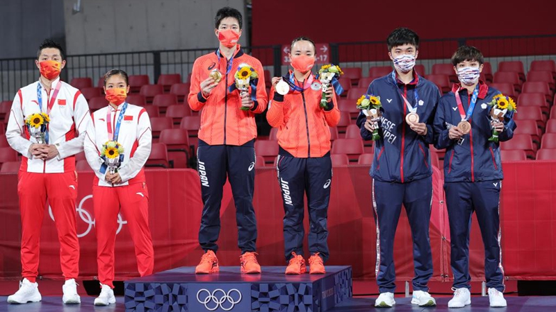Historisches olympisches Tischtennis-Gold für Japan im Mixed-Doppel