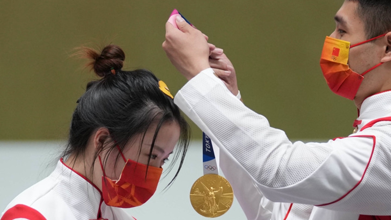 Olympia in Tokio: China gewinnt Mixed-Finale im 10-Meter-Luftgewehrschießen gegen die USA