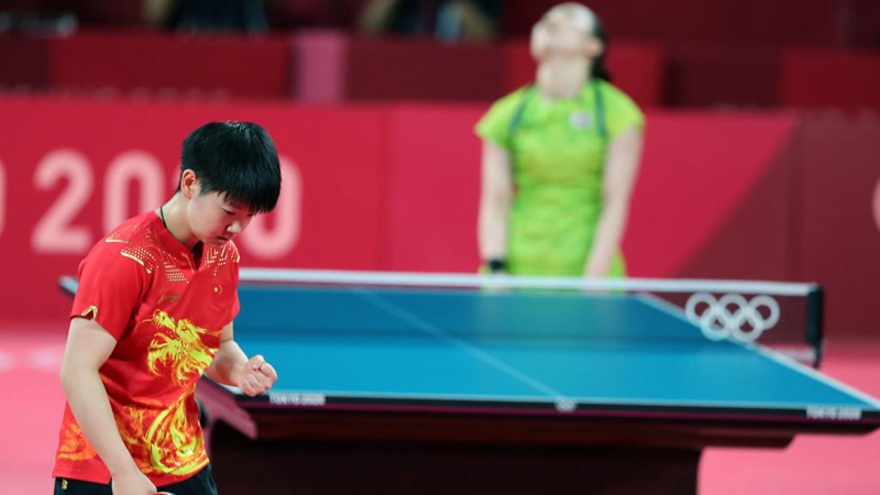 Olympia in Tokio: Sun Yingsha besiegt Ito Mima im Halbfinale des Tischtennis-Dameneinzels