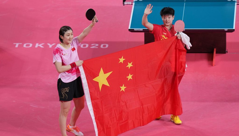 China holt olympisches Gold und Silber im Tischtennis-Dameneinzel
