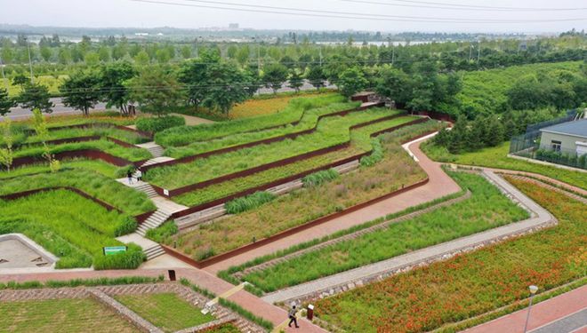 Bauweise nach Schwammstadt-Prinzip lässt Stadt Qian'an in Nordchina „atmen“
