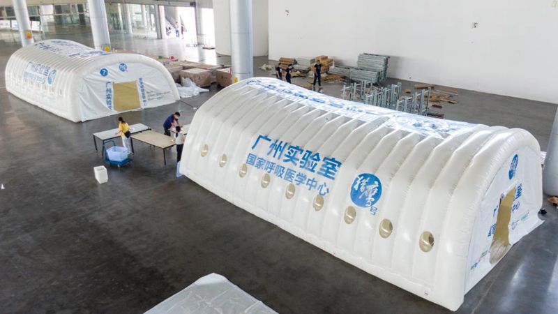 Ostchinesische Stadt Yangzhou baut zwei fortschrittliche luftgefüllte Testlabore