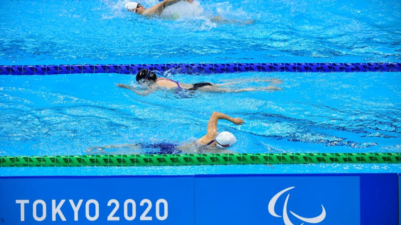 Chinesische Athleten nehmen an Schwimmen-Training für Paralympische Spiele 2020 teil