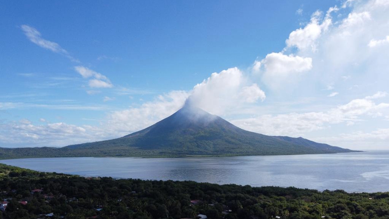 Landschaften der Vulkane in Nicaragua