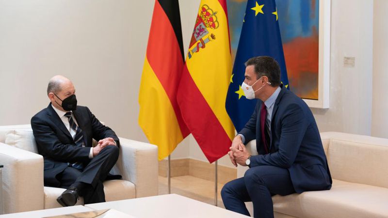 Spanischer Ministerpräsident trifft sich mit deutschem Bundeskanzler