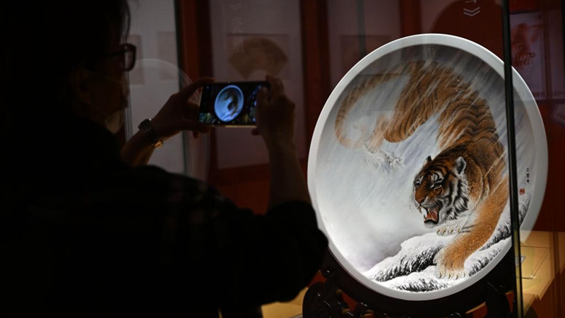 Kunstausstellung mit Tiger-Thema im chinesischen Nationalmuseum eröffnet