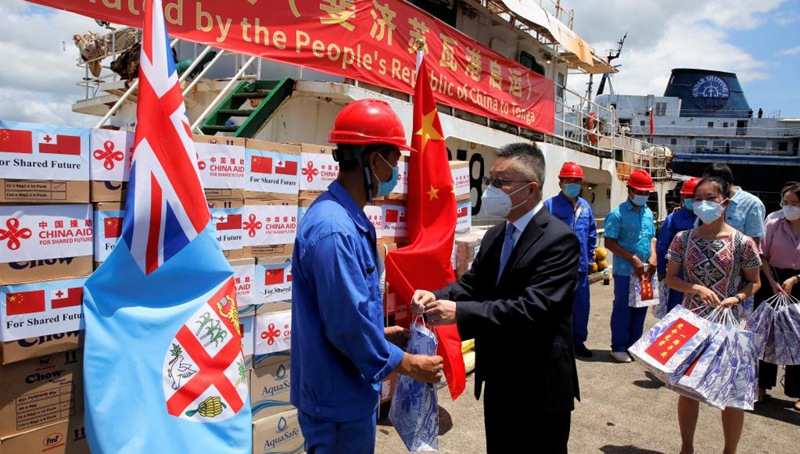 China verschifft Hilfsgüter nach Tonga