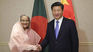 Xi Jinping trifft Sheikh Hasina in New York