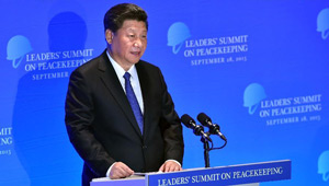 Xi Jinping hält beim UN-Gipfeltreffen über Friedenssicherung eine Rede