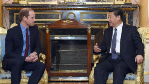 Xi Jinping trifft Prinz William in London