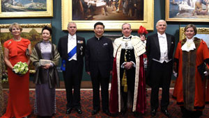 Xi Jinping hält eine Rede in the City of London