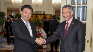 Xi Jinping trifft sich mit singapurischen Ministerpräsidenten