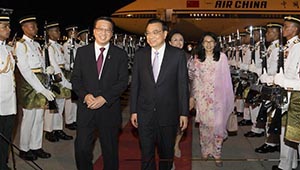Ministerpräsident Li Keqiang beginnt Malaysia-Besuch